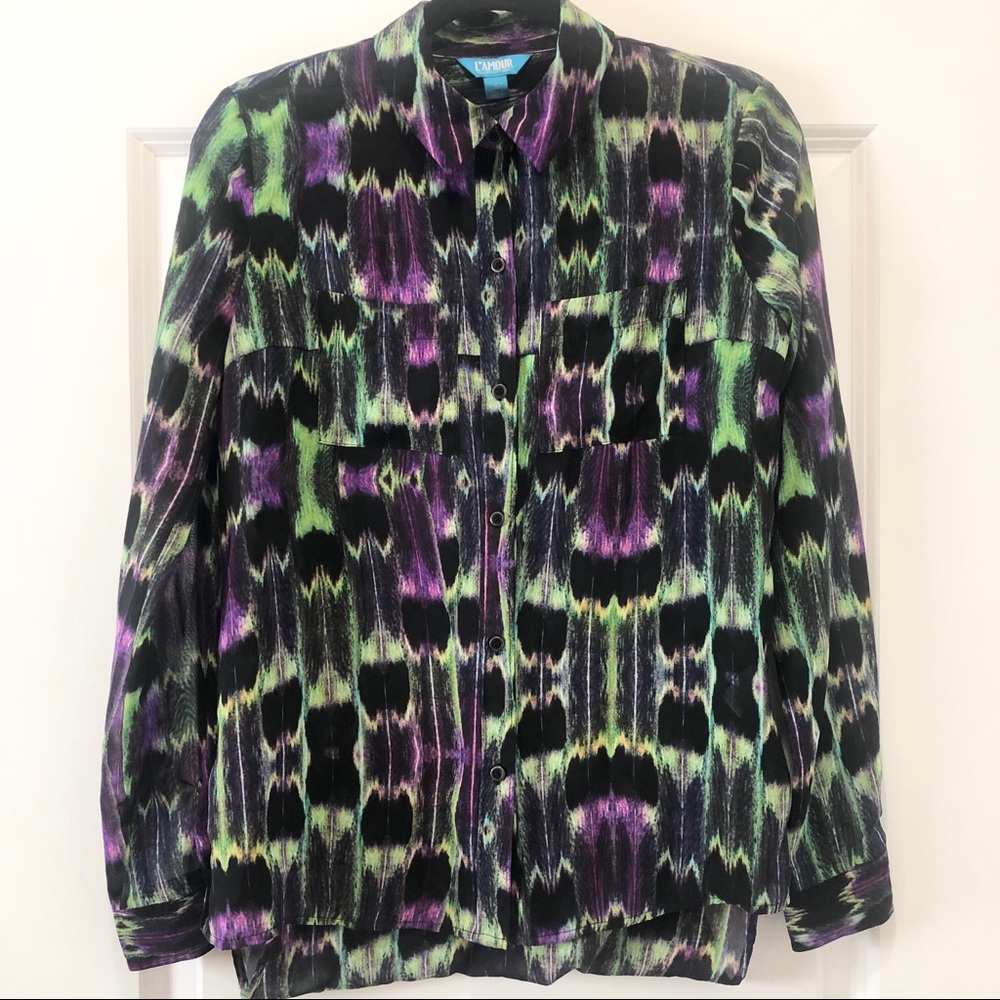 L’AMOUR Nanette Lepore Sheer Blouse